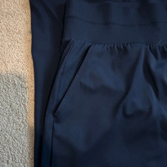 Lou & Grey Blue Track Pants with High-Waisted Design - Picture 5 of 5